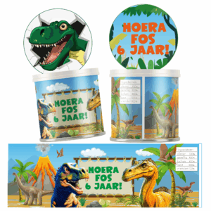 Pringles wikkel dinosaurus